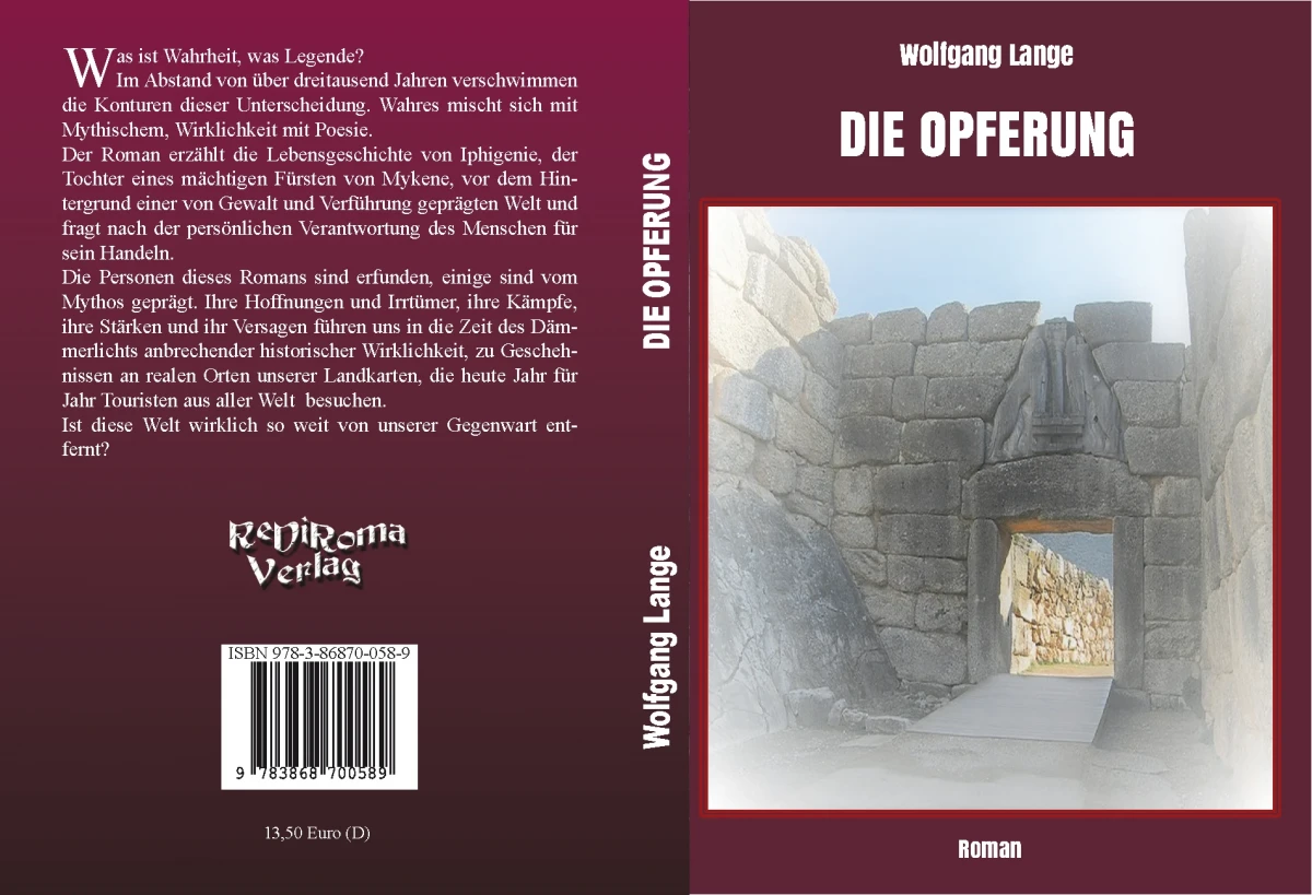 Buch "Die Opferung" von Wolfgang Lange