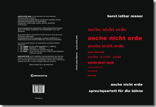 Buch "asche nicht erde" von Horst Lothar Renner