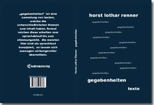 Buch "gegebenheiten" von Horst Lothar Renner