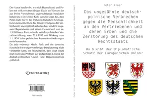 Buch "Das ungesühnte deutsch-polnische Verbrechen gegen die Menschlichkeit an den Vertriebenen und deren Erben und die Zerstörung des deutschen Rechtsstaats" von Peter Kloer