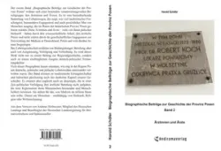 Buch "Biographische Beiträge zur Geschichte der Provinz Posen - Band 2"
