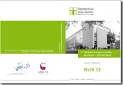 Buch "13. Nachwuchswissenschaftlerkonferenz mitteldeutscher Fachhochschulen, Hochschule Zittau/Görlitz, in Görlitz am 19. April 2012, Tagungsband (mit Peggy Schindler)"